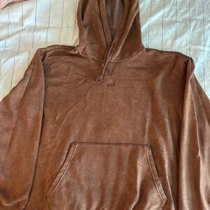 Adidas acid wash Brown Hoodie